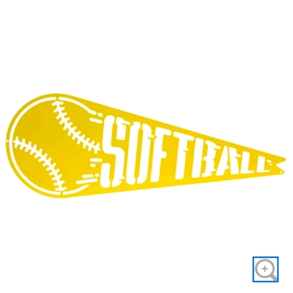 Hobby Lobby Other - NWT Yellow softball pennant metal wall decor